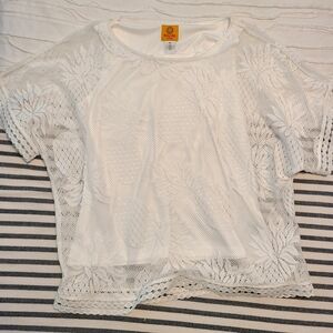 Ruby Rd. Petite Small pineapple lace and  lined top